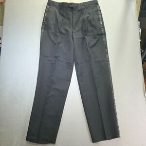 Sean Ray Men's Black Pleated Tuxedo Pants Size 39X36 NWOT